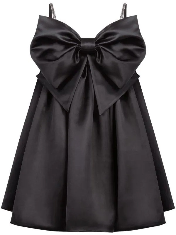 nina ricci #bow #crystal #coquette black dress