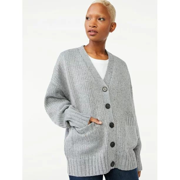 Free Assembly Women's Grandpa Cardigan Sweater - Walmart.com | Walmart (US)