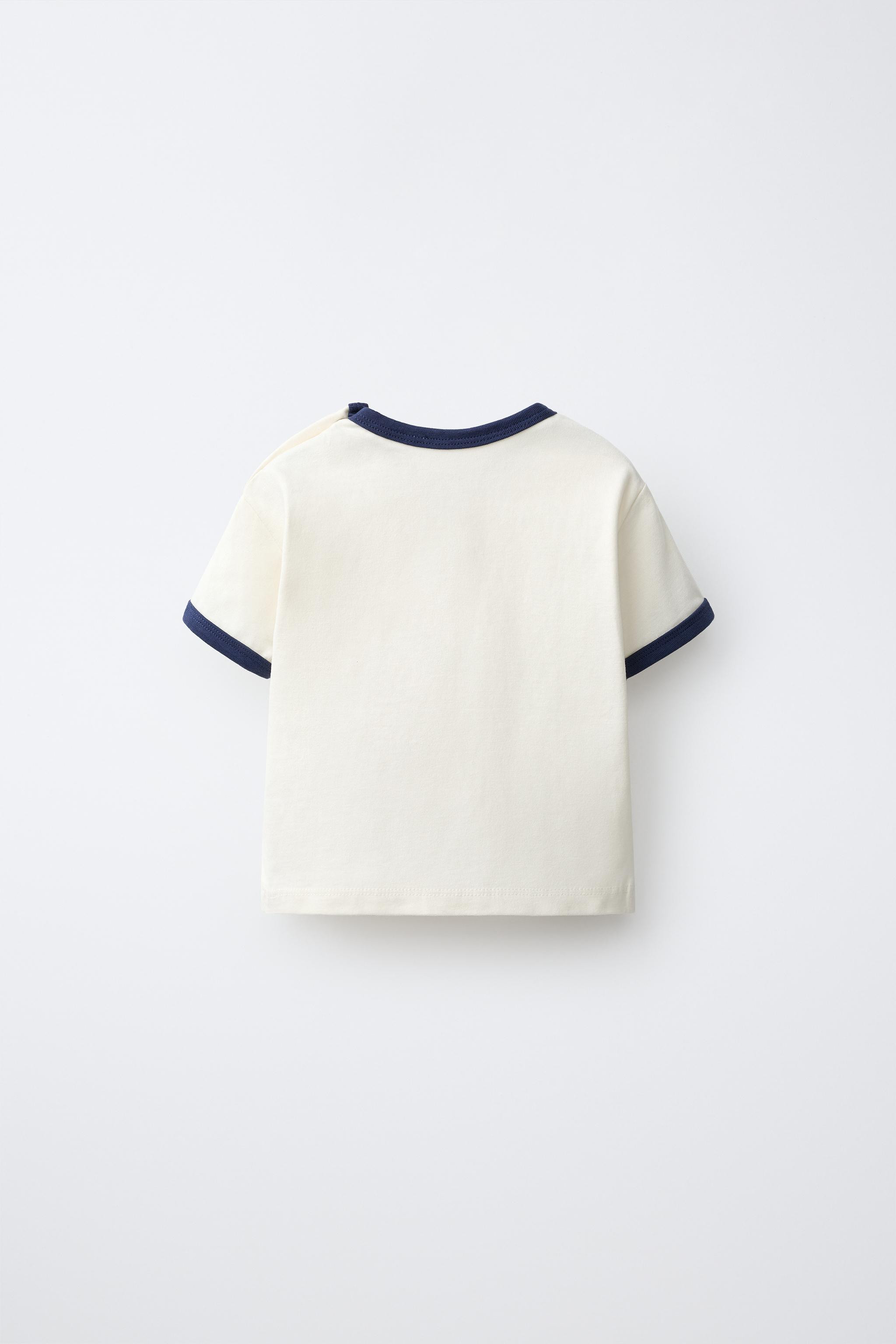 CONTRAST TRIM T-SHIRT | Zara US