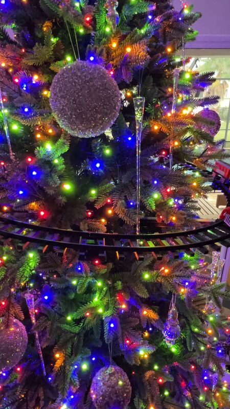 We love this train set that goes around the Christmas tree  

#LTKHoliday