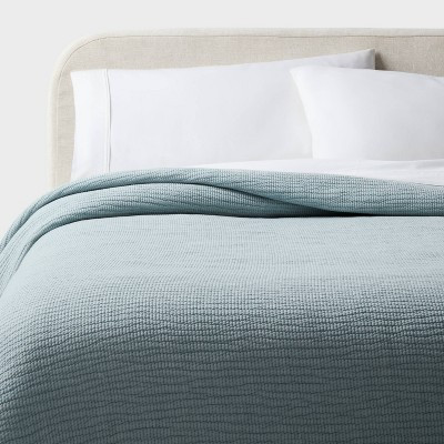 King Matelasse Gauze Quilt Light Blue - Threshold™ | Target