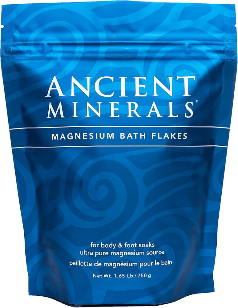 Ancient Minerals Magnesium Bath Flakes of Pure Genuine Zechstein Chloride - Resealable Magnesium ... | Amazon (US)