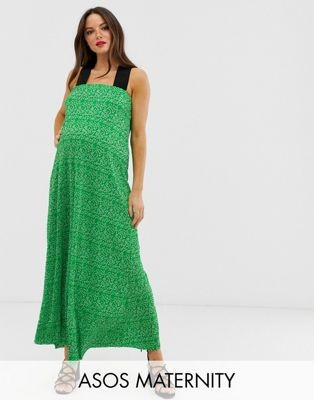 ASOS DESIGN Maternity ditsy floral plisse midi dress | ASOS US