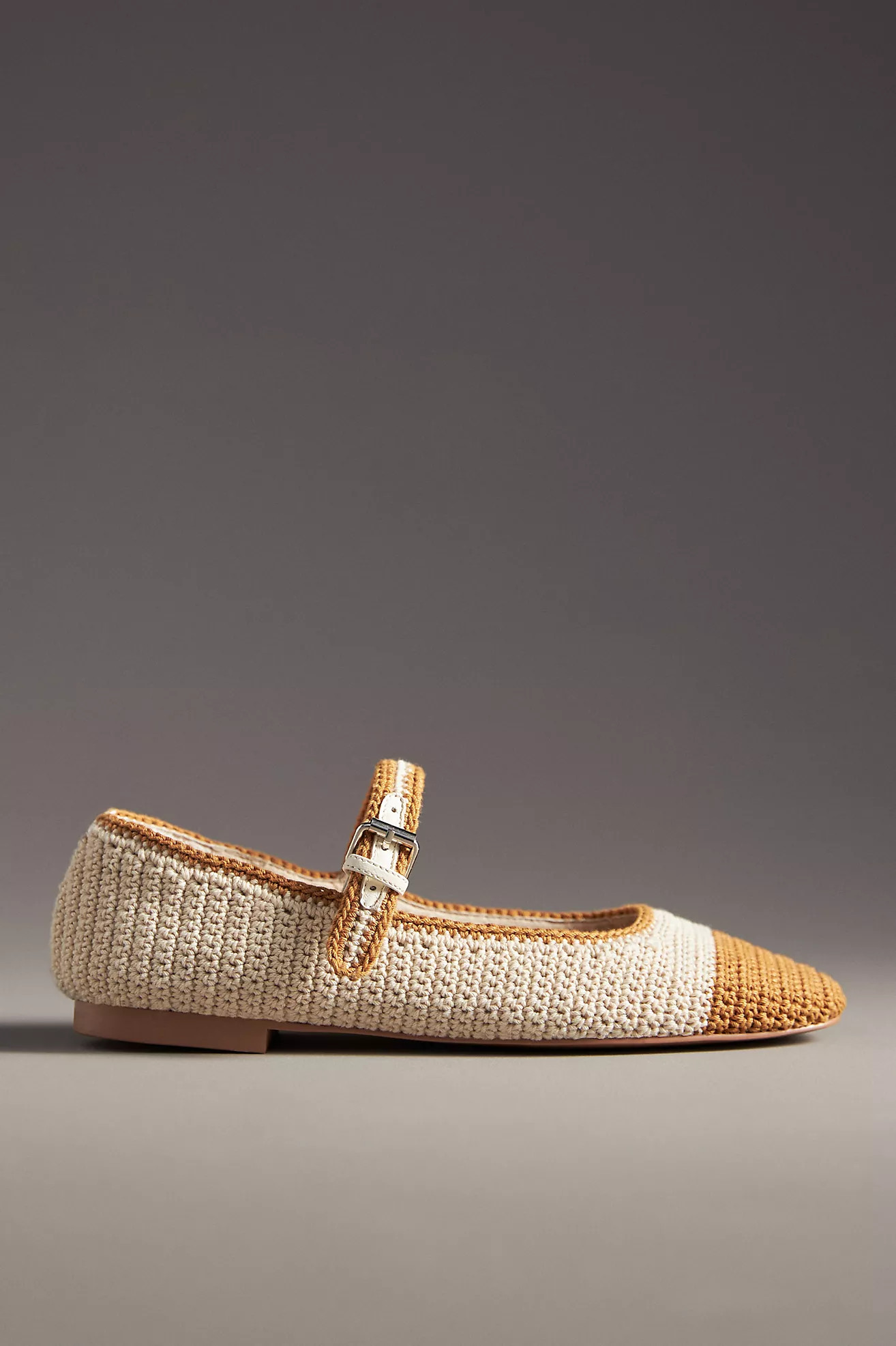 Bibi Lou Knit Colorblock Mary Jane Flats | Anthropologie (US)