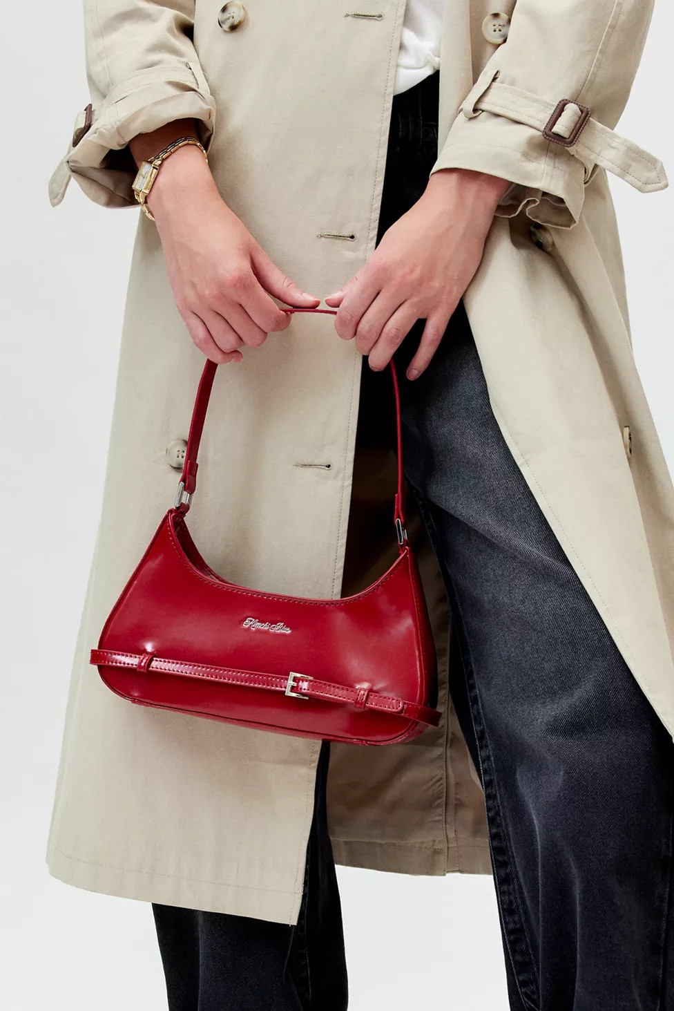 Kimchi Blue Blair Belted Baguette Bag | Urban Outfitters (US and RoW)