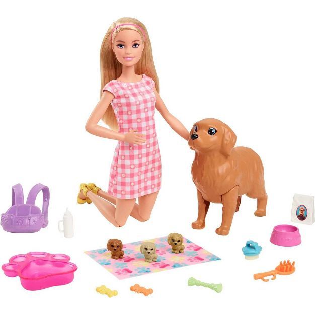​Barbie and Newborn Pups Playset | Target