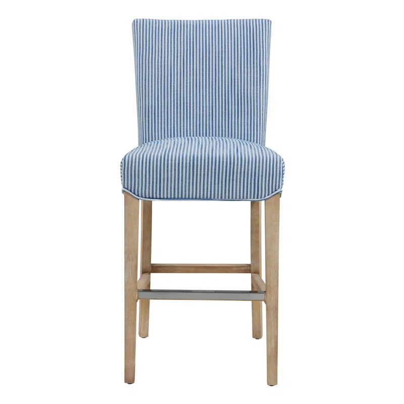 Zyaire Upholstered Counter Stool with Solid Wood Frame | Wayfair North America