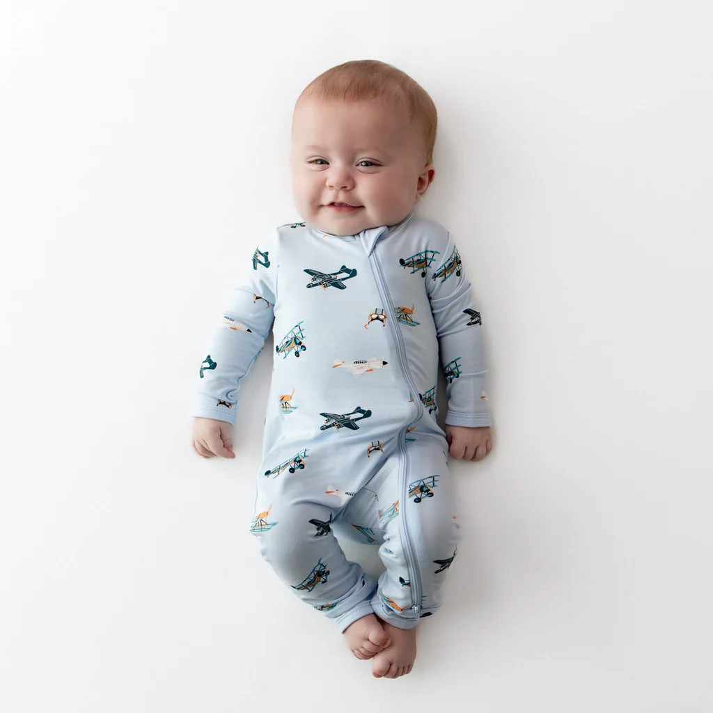Zippered Romper in Take Off | Kyte Baby