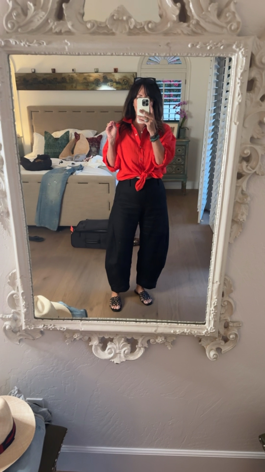 Love theee line ruti pants - I always am 8 in their pants which is equivalent to 28 jeans 
Use code rose15 
Slides $20 and so comfy 

#LTKmomlife #LTKTravel #LTKWorkwear