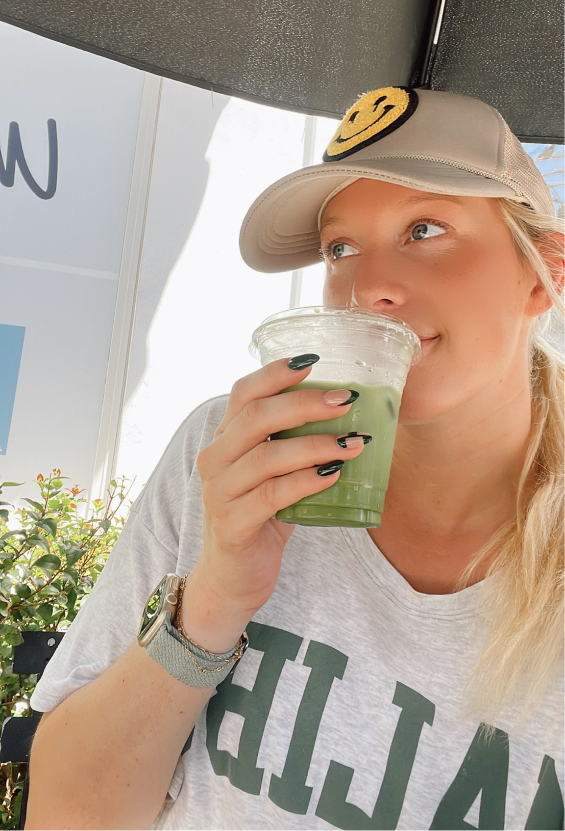 Quick matcha break 🍵 tee is sold out but linked one similar!! 

#LTKfindsunder50