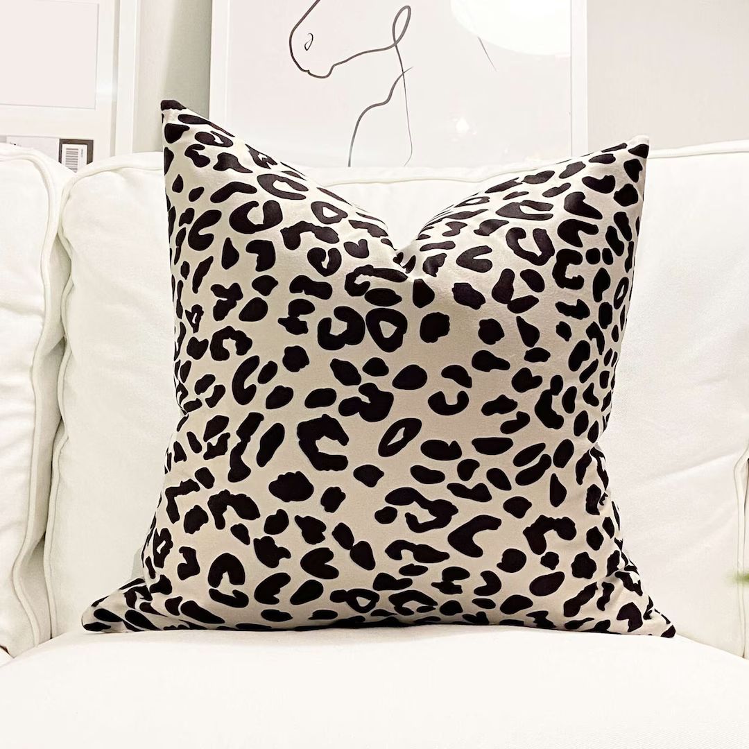 Leopard Print Throw Pillows Animal Print Pillows Leopard - Etsy | Etsy (US)