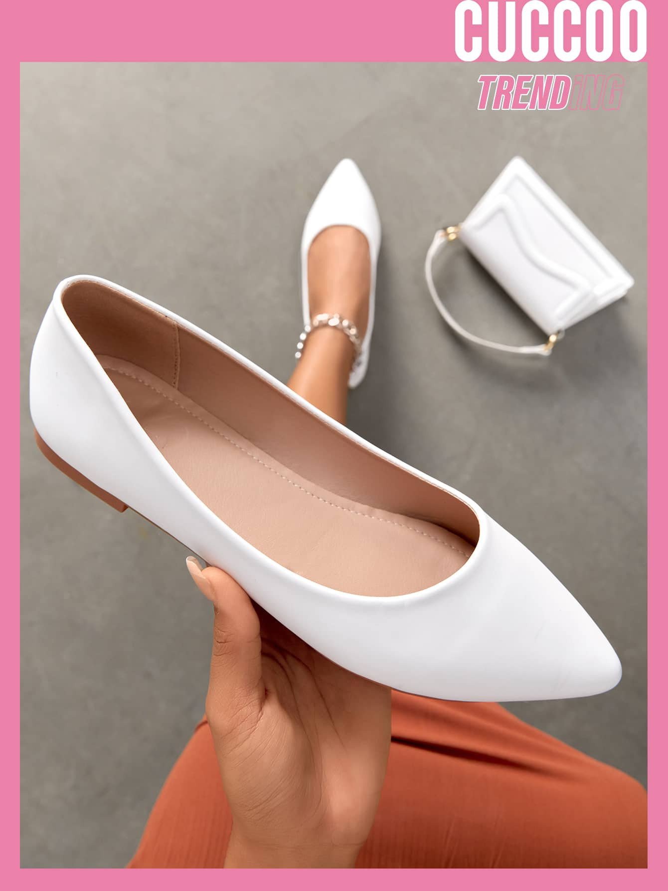 CUCCOO Basic Bailarinas minimalista de punta | SHEIN