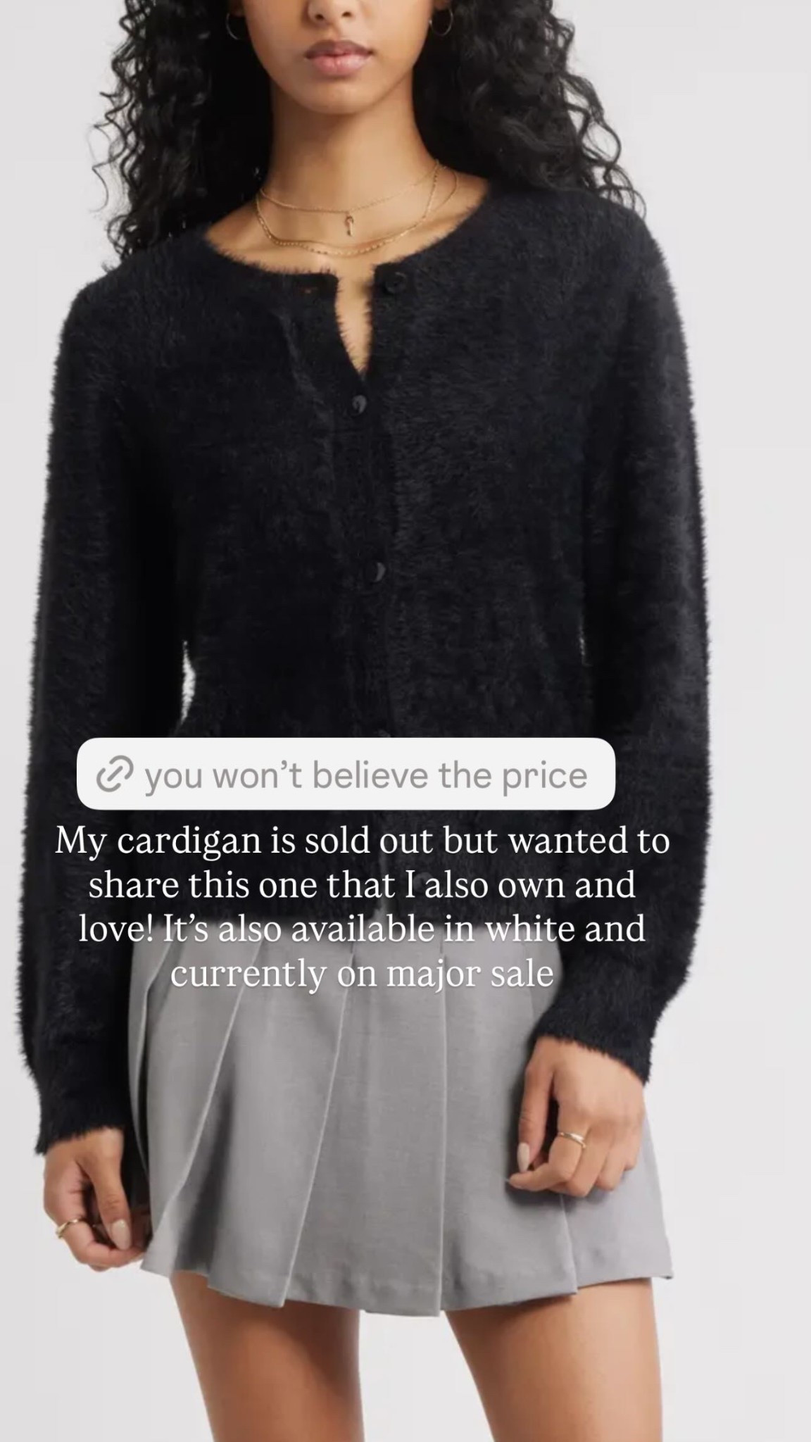 My cardigan is sold out but wanted to share this one that I also own and love! It's also available in white and currently on major sale

#LTKSeasonal #LTKgrwm #LTKootd