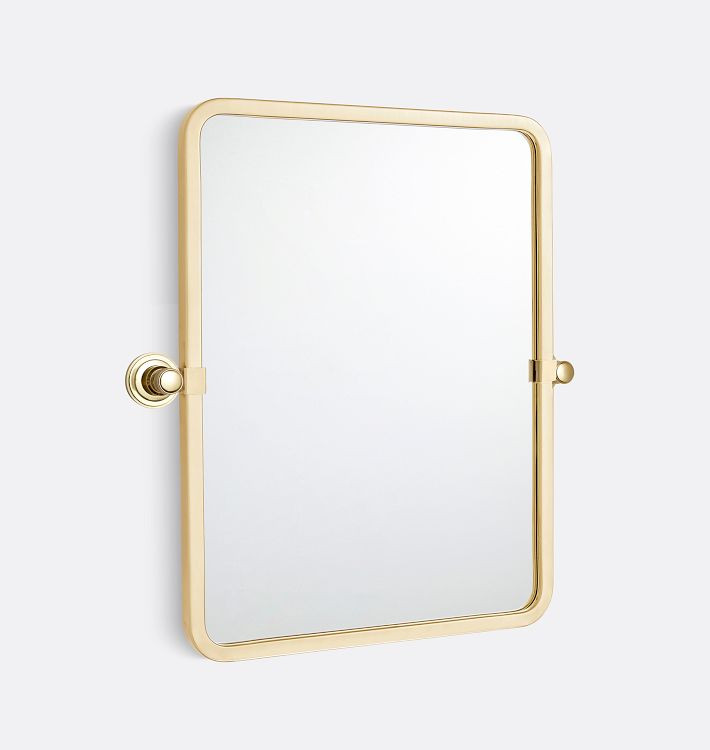 Rigdon Rounded Rectangle Pivot Mirror | Rejuvenation