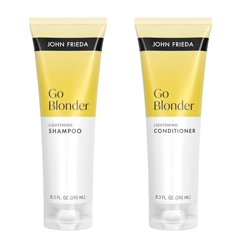 John Frieda Go Blonder Shampoo and Conditioner Set, Gradually Lightens Blonde Color Up, For Natural or Color-Treated Hair, 8.3 oz, Pack of 2 | Amazon (US)