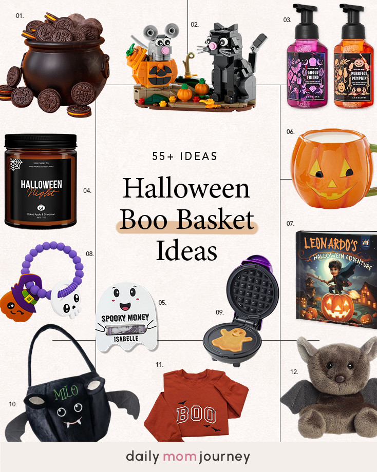 Halloween treats, no tricks! 🦇🧡 Whether it’s a cute plush bat, festive waffles, or a Halloween storybook, these Boo Basket ideas will make October extra magical! What’s going in your halloween basket? 🎃✨ Get inspired here 👉 https://dailymomjourney.com/boo-basket/ #SpookyBasket #HalloweenMagic #BooBasketIdeas 

 #LTKSeasonal #LTKBaby #LTKKids