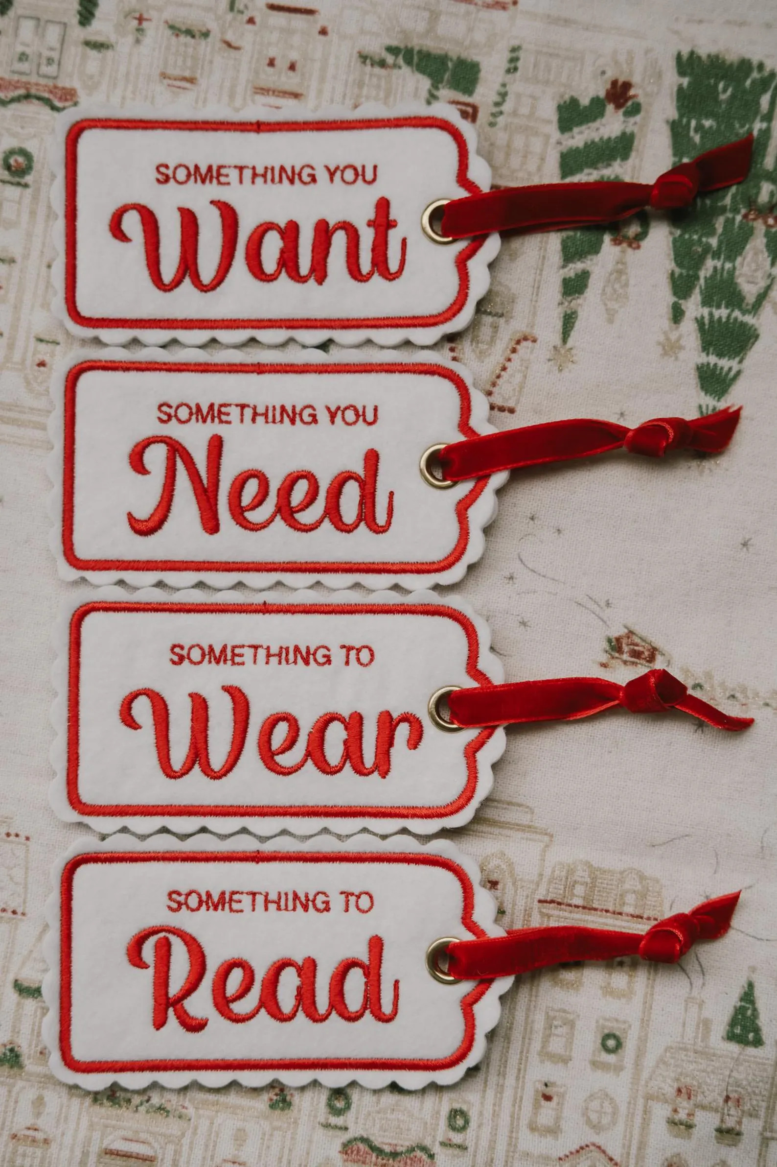 Something you want, need, wear and read gift tag set | Etsy (Global)
