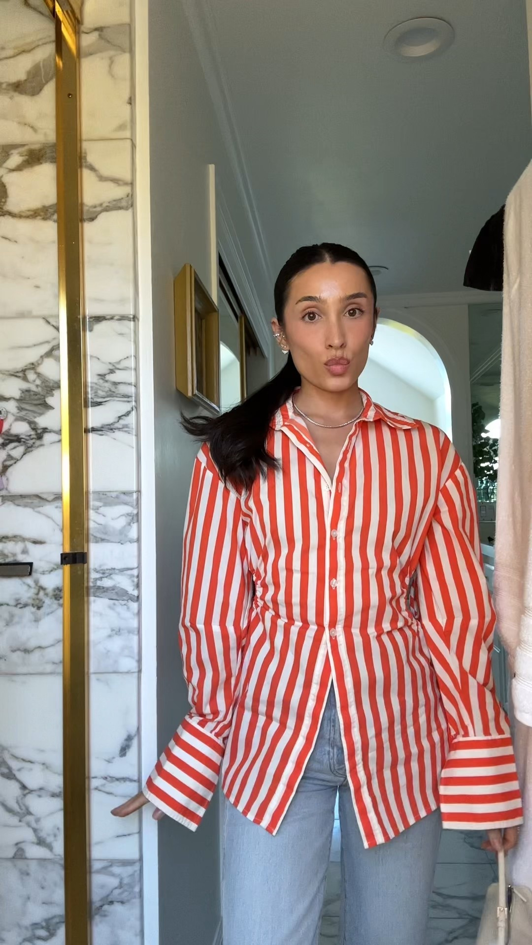 Linking a similar shirt! 

#LTKStyleTip #LTKWorkwear #LTKItBag