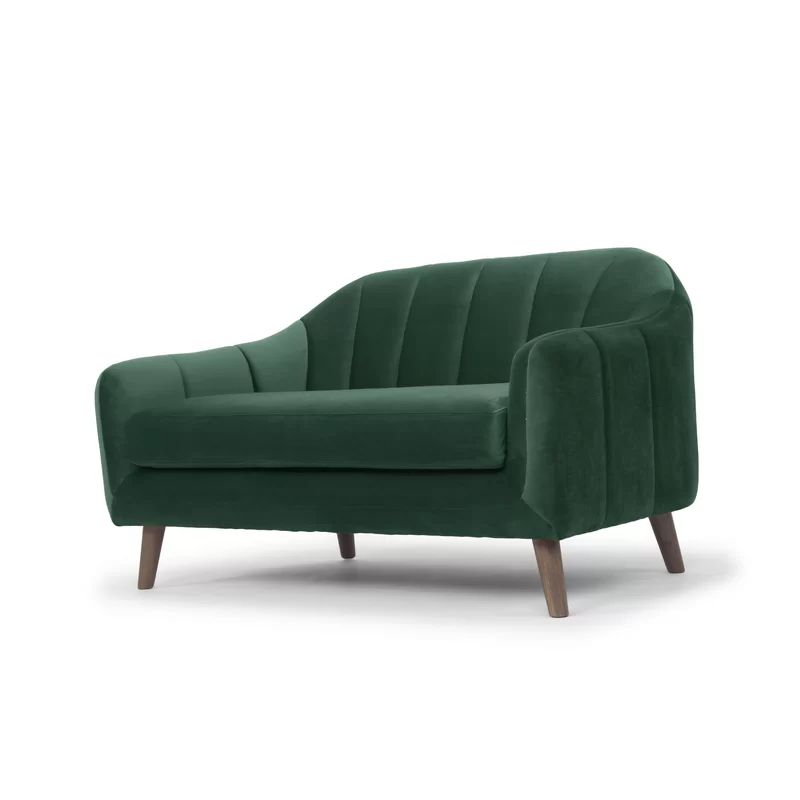 Boevange-sur-Attert 57.5" Velvet Flared Arm Loveseat | Wayfair North America