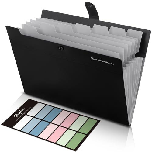 SKYDUE 8 Pockets Expanding File Folders, Accordion Folders, Portable Paper Bill Receipt Organizer... | Amazon (US)