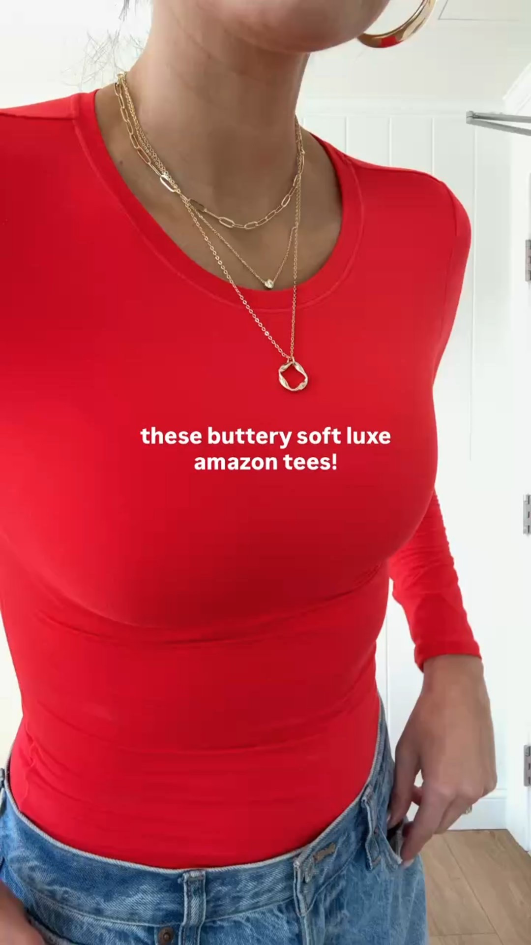 Buttery soft long sleeve tees from @amazon @amazonfashion ♥️

Valentines outfit, Abercrombie jeans, Amazon fashion @abercrombie 

#LTKSeasonal #LTKootd #LTKgrwm