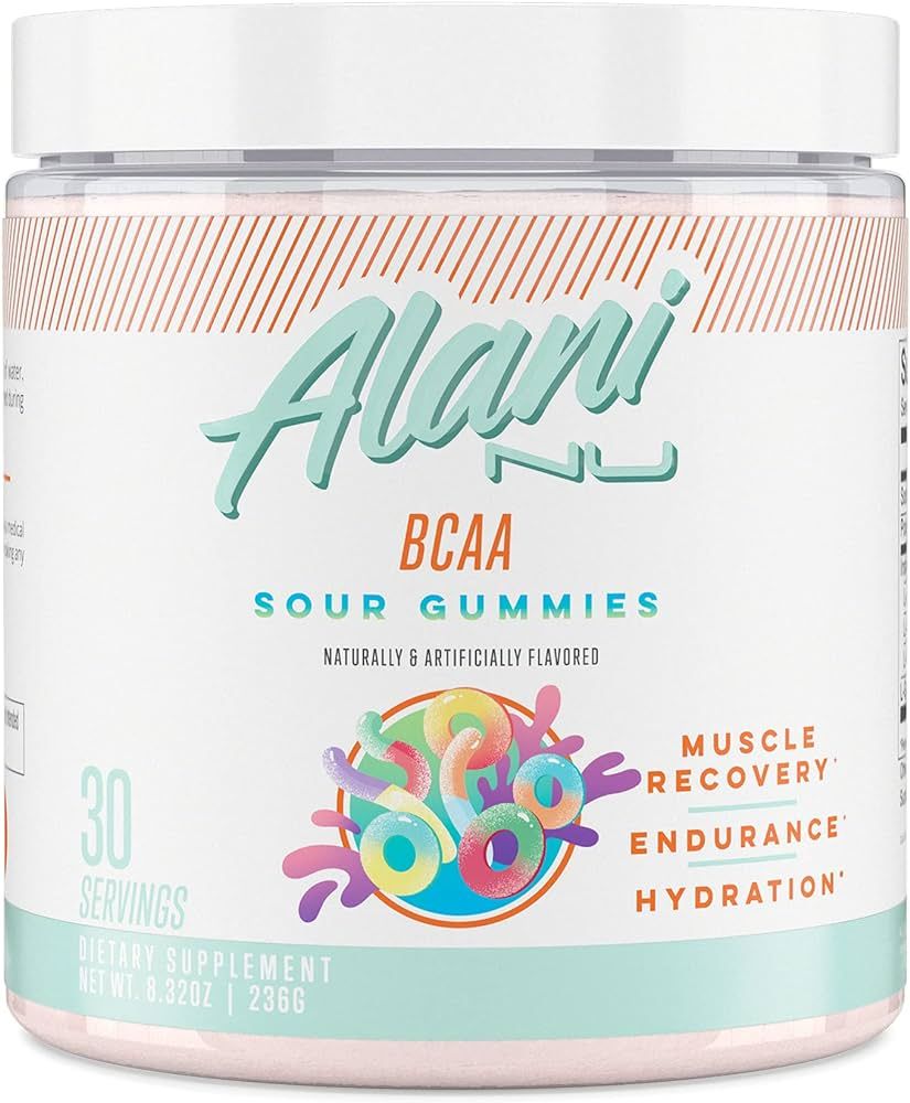 Alani Nu BCAA SOUR GUMMIES | Branch Chain Essential Amino Acids | 2:1:1 Formula | Supplement Powd... | Amazon (US)