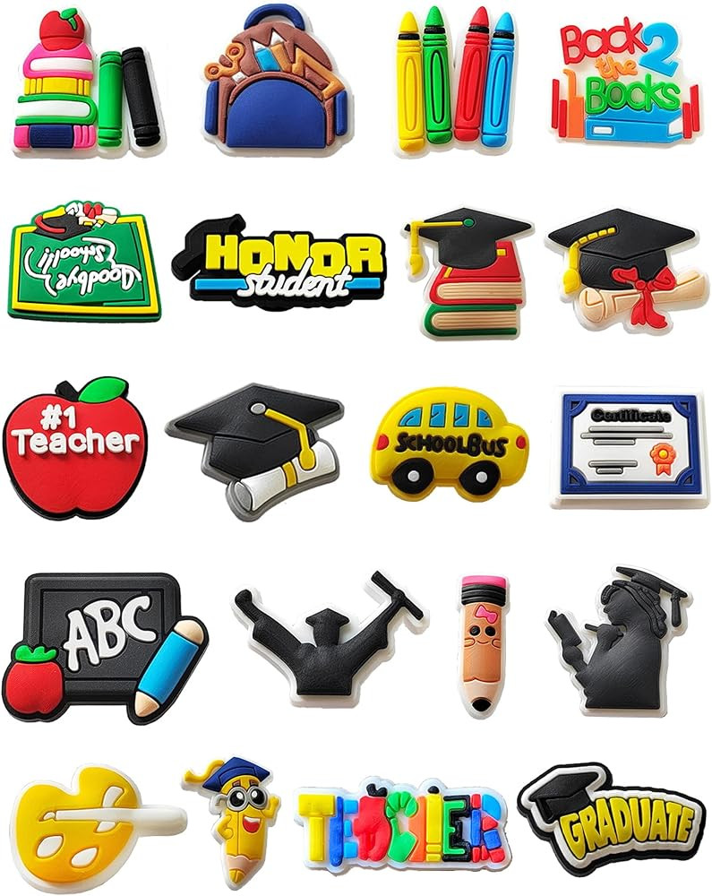 BOWNDY Different Shape Shoe Charms for Clog Decoration, Cute Pin, Bulk Pack, Random Assortment | Amazon (US)