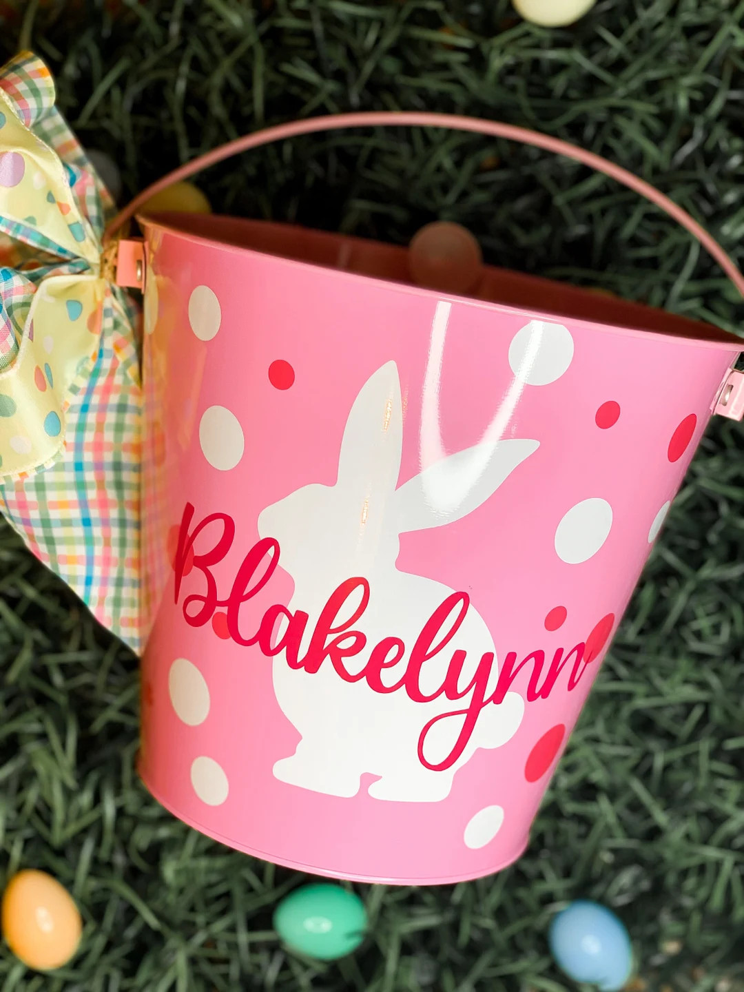 Personalized Metal Easter Basket | Etsy (US)