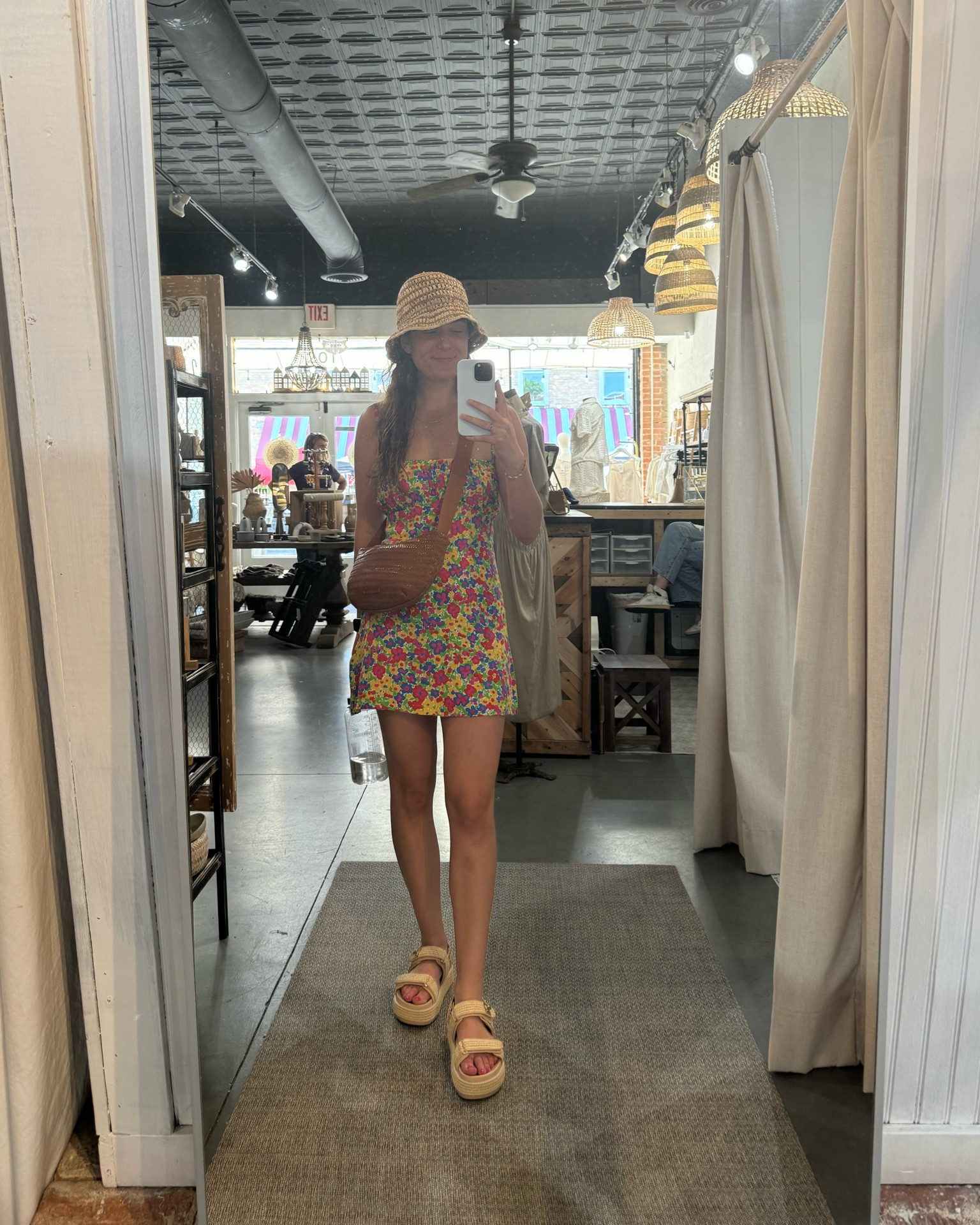 Summer staples In Dallas, TX this weekend. Living in easy slip on dress and raffia everything 💗💙

#LTKTravel #LTKSeasonal #LTKFindsUnder100