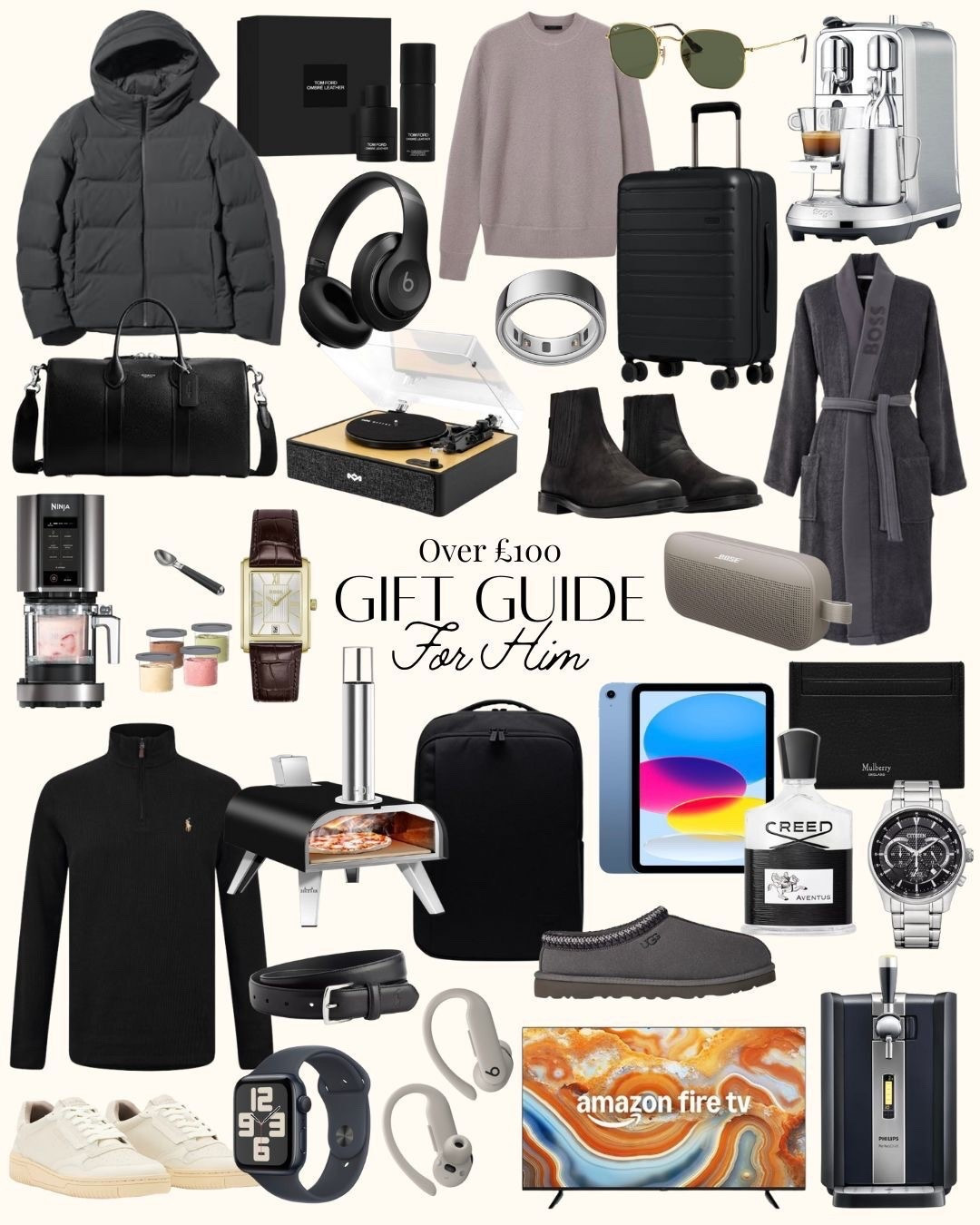 Christmas Gift Guide for Him: Over £100 🎁

Gift ideas, gifts for him, Christmas gifting 

#LTKgiftguide #LTKfestive #LTKuk