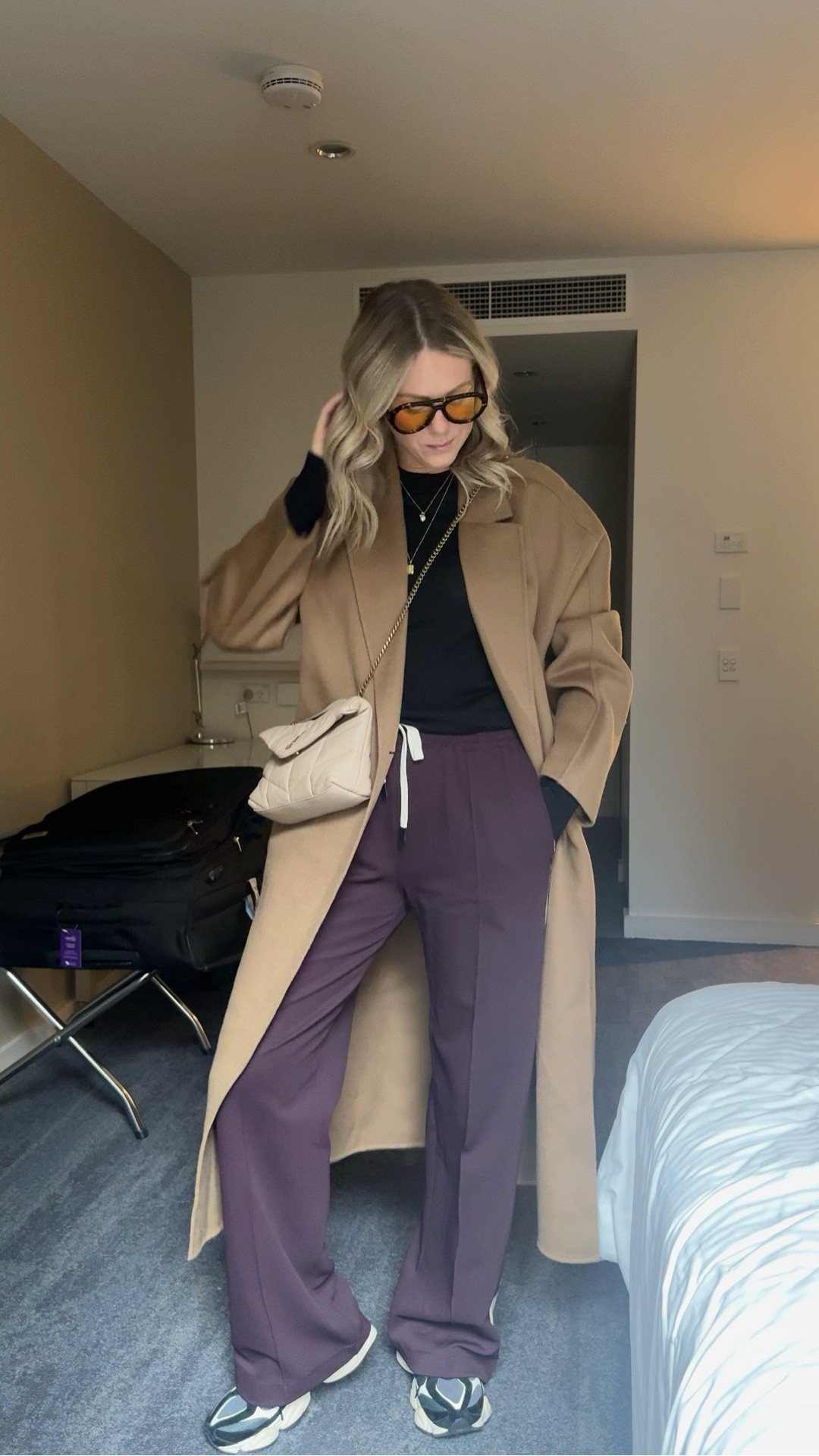 Shopping and plane outfit for our last day in Melbourne (spot the new purchase!). I’m a 1 in the pants,  medium in the knit and tee, and an XS/S in the coat x

#LTKstyletip #LTKaustralia #LTKwinter