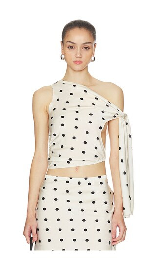 Revival Cami Top in Cream Polka | Revolve Clothing (Global)