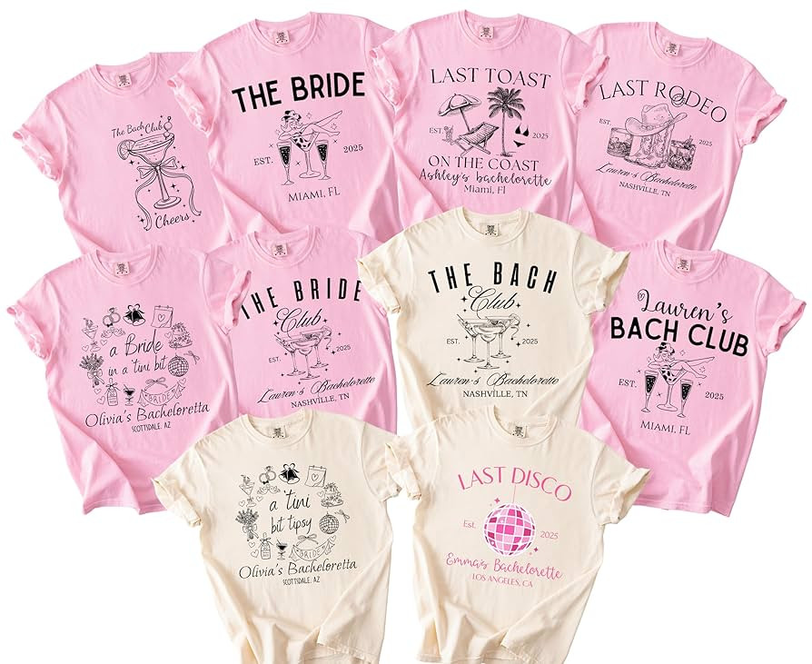 Bachelorette Party Shirts, Bridal Party Gifts, Bride T Shirt, Bachelorette Party Tee, Bridesmaid ... | Amazon (US)