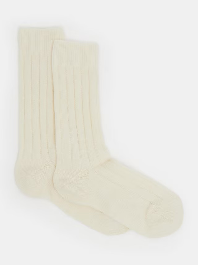 HUSH Murica Cashmere Blend Ribbed Socks | John Lewis (UK)