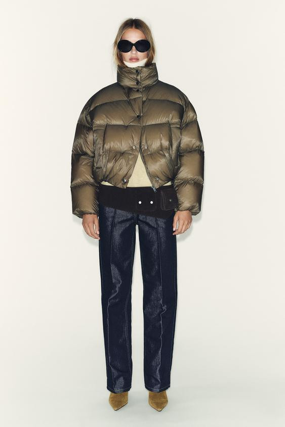 SHORT WATER-REPELLENT WINDPROOF PUFFER JACKET | Zara UK