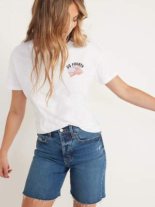 Loose Americana Graphic Easy Tee for Women | Old Navy (US)