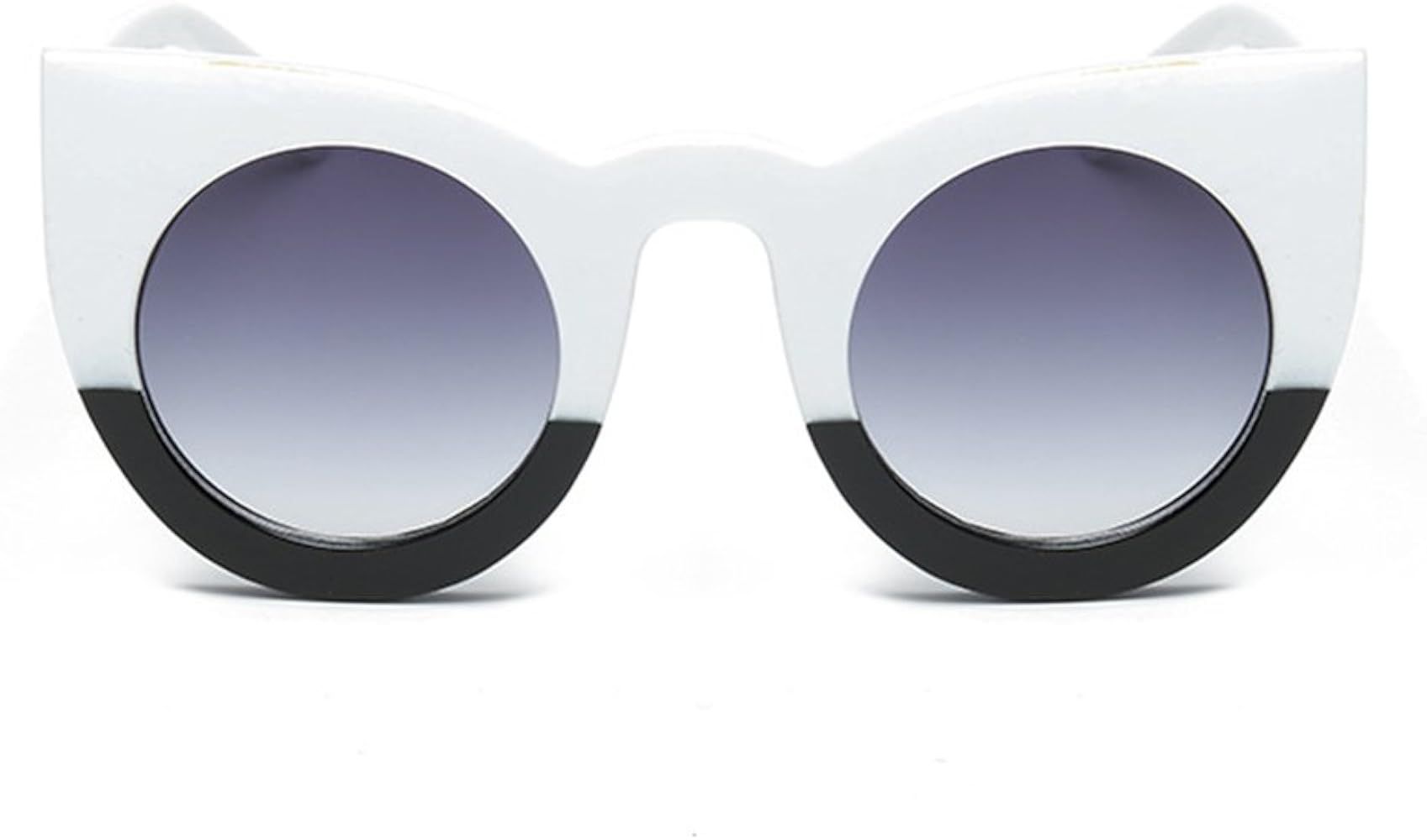 Armear Women Retro Cateye Sunglasses Oversized Thick Frame Gradient Round Lens | Amazon (US)
