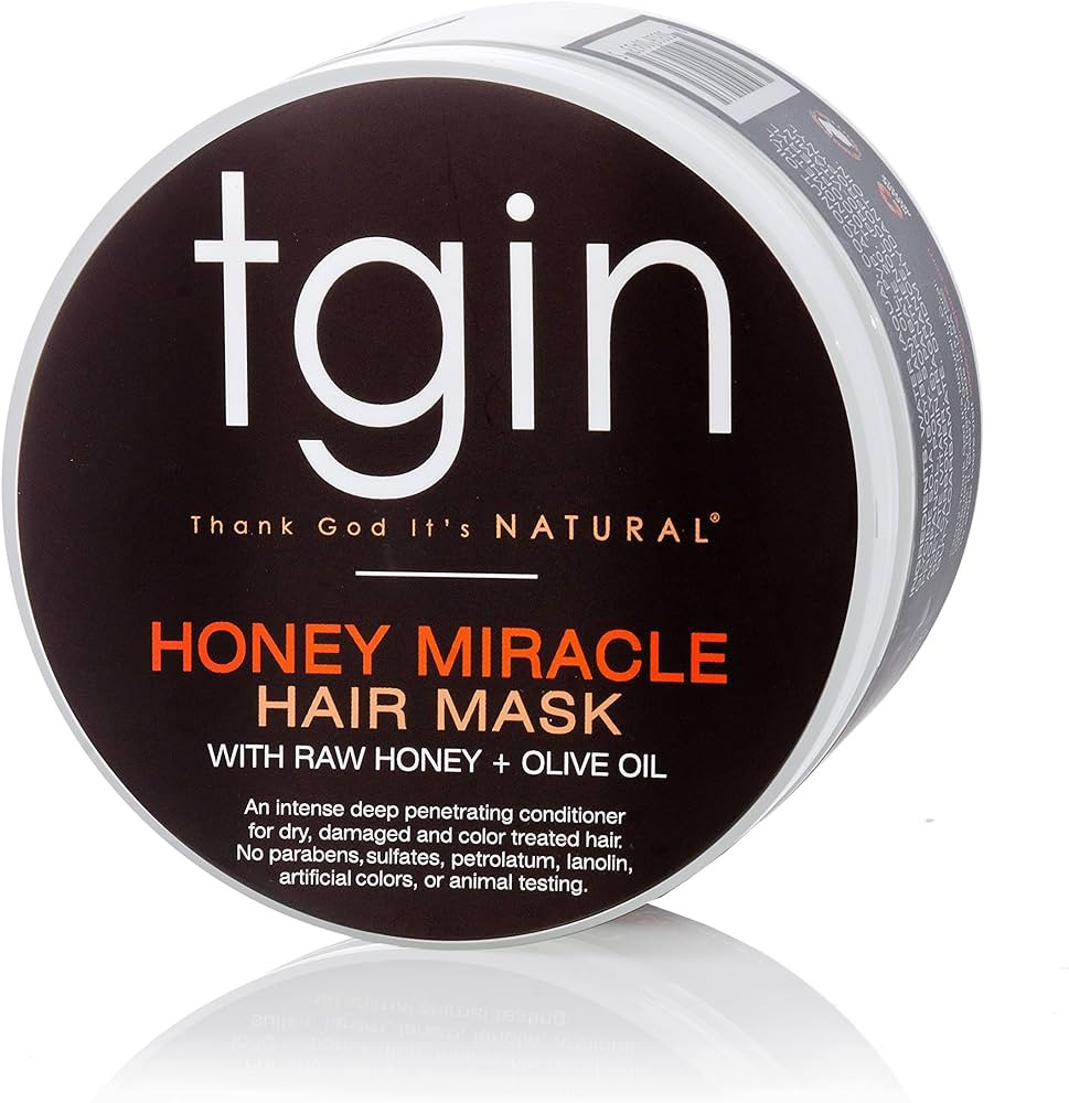 tgin Honey Miracle Hair Mask for Natural Hair - 12 oz - Dry Hair - Curly Hair - Type 3c and 4c ha... | Amazon (US)