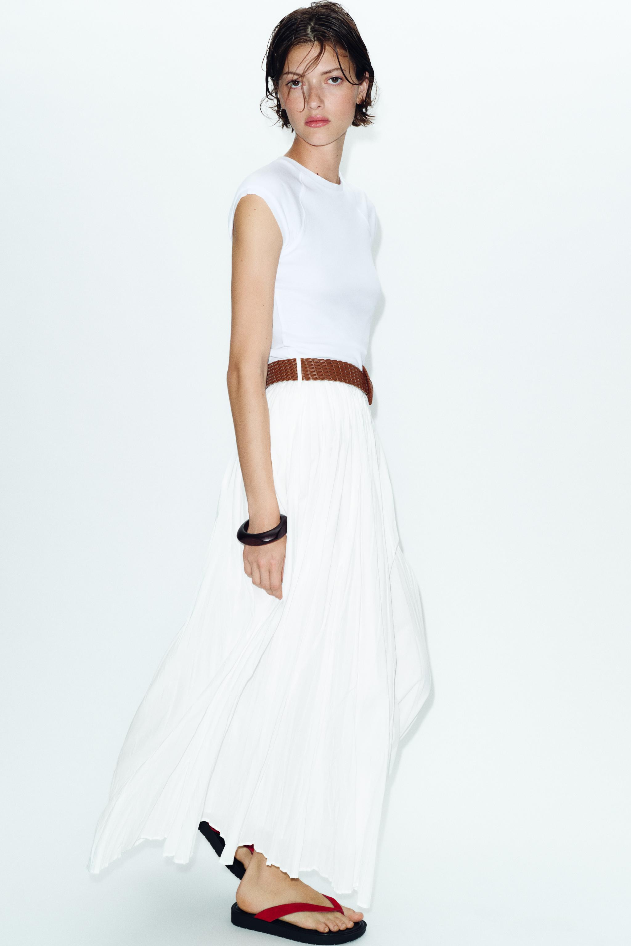 BELTED MIDI SKIRT | Zara US