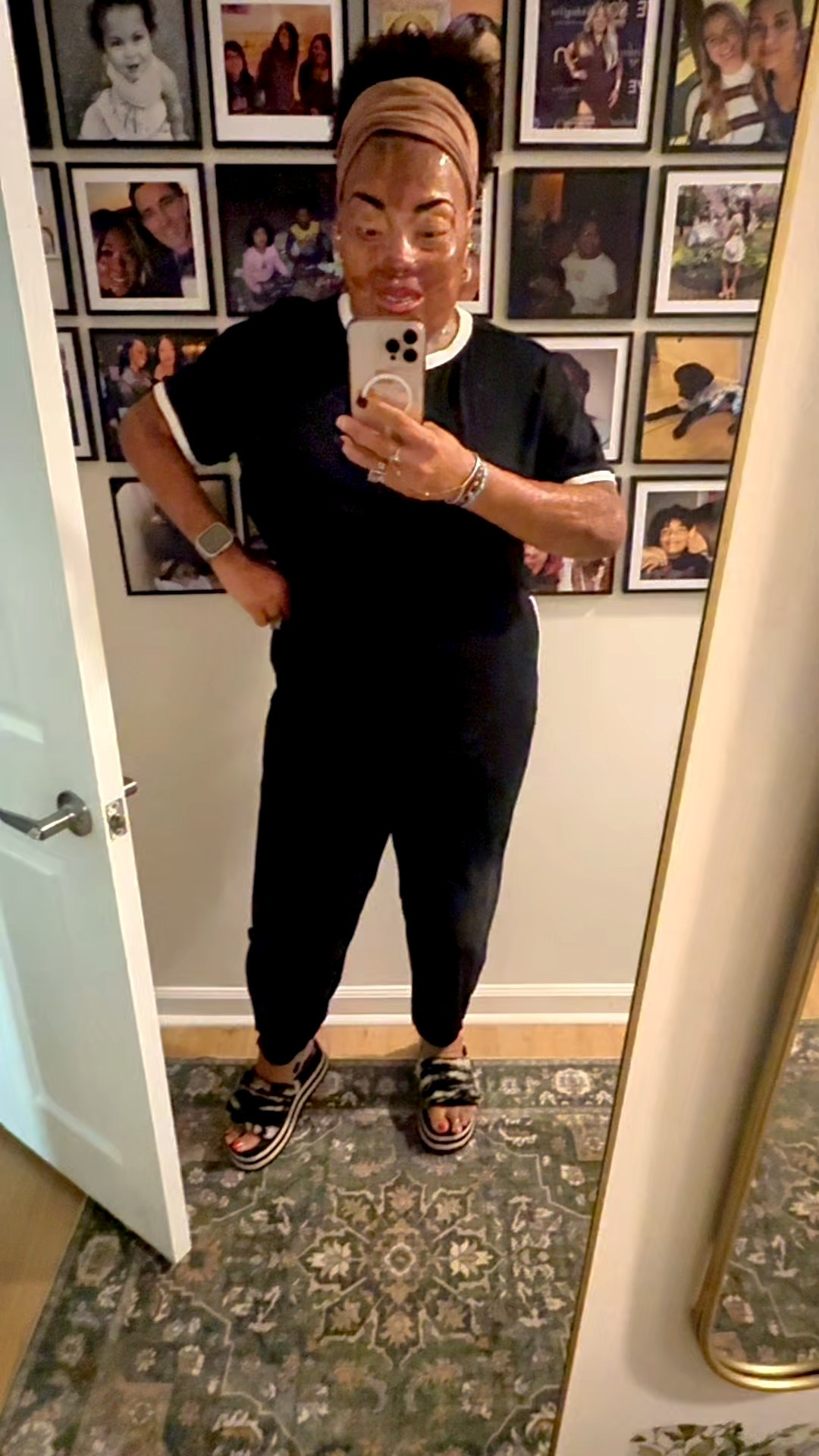 I love these joggers. They’re lightweight and cool to wear around the house. Mine are fine for wearing in public in black, but I’m not sure if the lighter colors would be. Either way if you’re buying them as loungewear, they are perfect!

#LTKOver40 #LTKMidsize #LTKBeauty