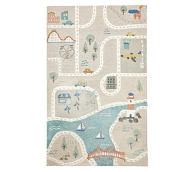 3-D Activity Town Play Rug | Pottery Barn Kids