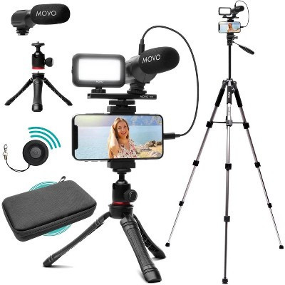 Movo iVlogger Vlogging Kit for iPhone with Fullsize Tripod | Target