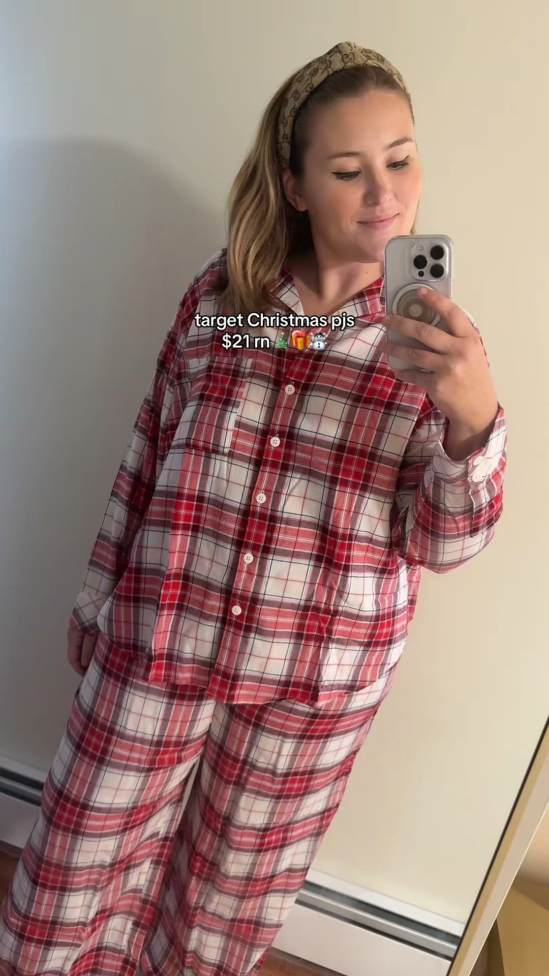 Wearing xxl! Love these soft cotton pj sets. Def going back for more while they are $21! 

They run true to size too 

#LTKSaleAlert #LTKSeasonal #LTKHoliday