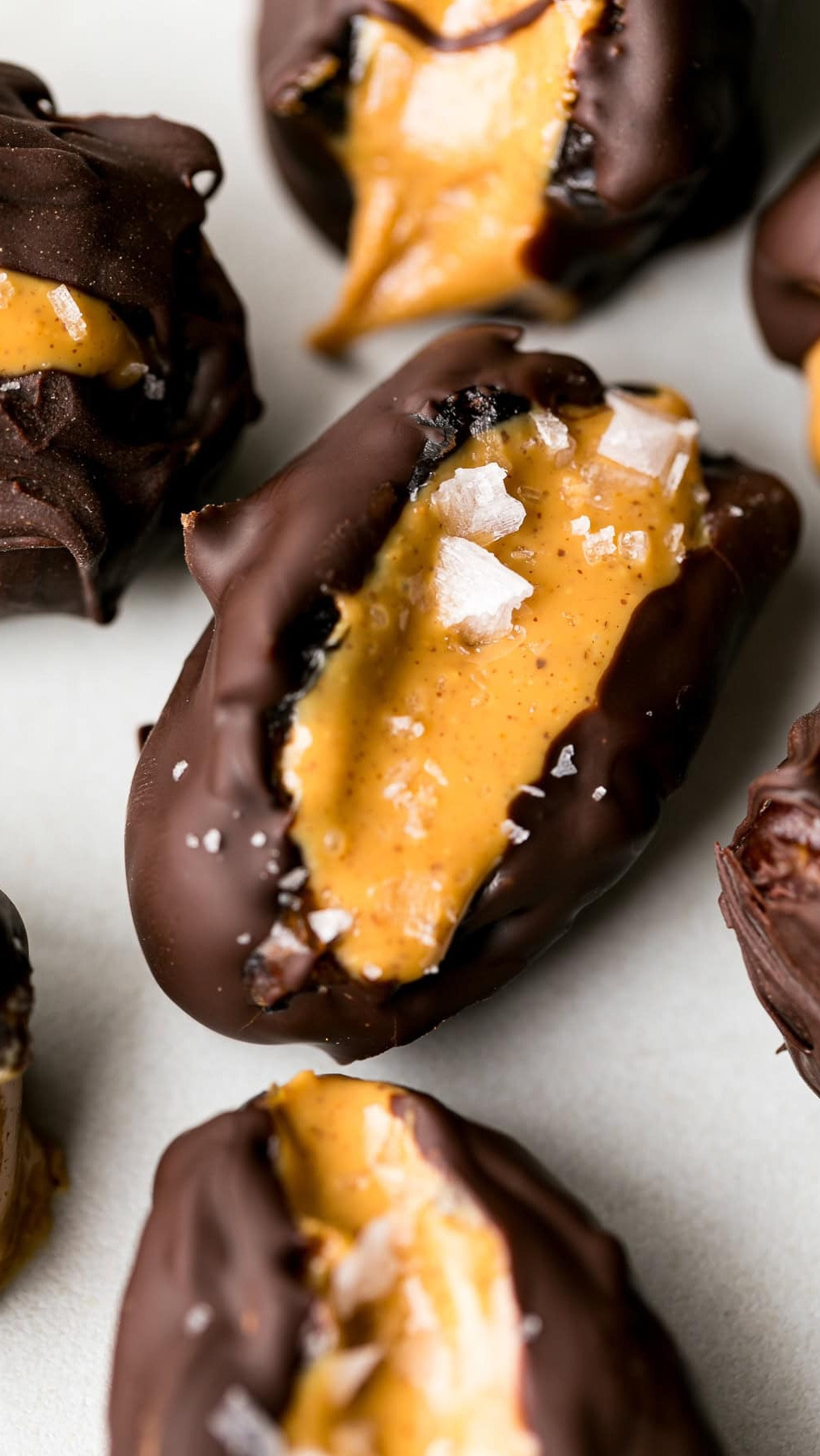 Easy 3 ingredient Peanut Butter Chocolate Covered Stuffed Dates 🍫😋 Full recipe on Skinnytaste (use search bar) https://www.skinnytaste.com/chocolate-covered-stuffed-dates/ #recipe 

#LTKHome #LTKFamily #LTKWatchNow