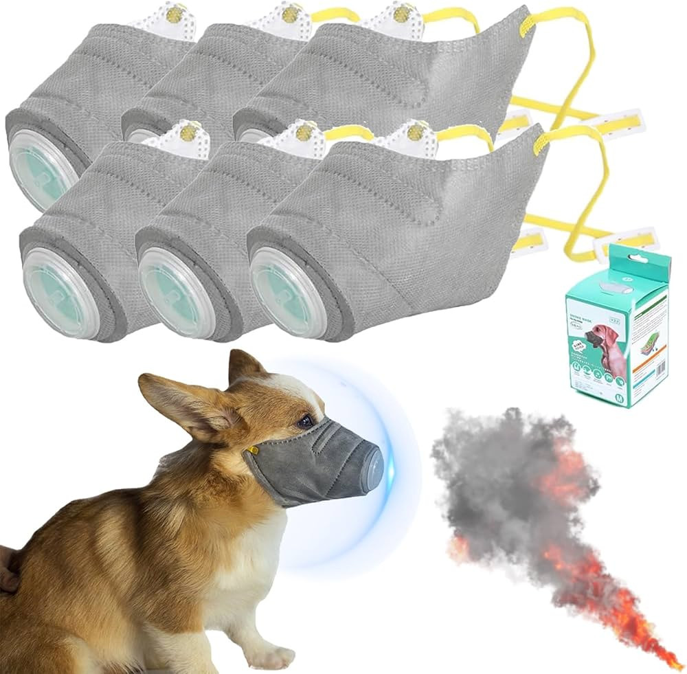 Dog Respirator Mask - Dog Mask Effective Protection, Dog Gas Mask with Adjustable Straps, Reusabl... | Amazon (US)
