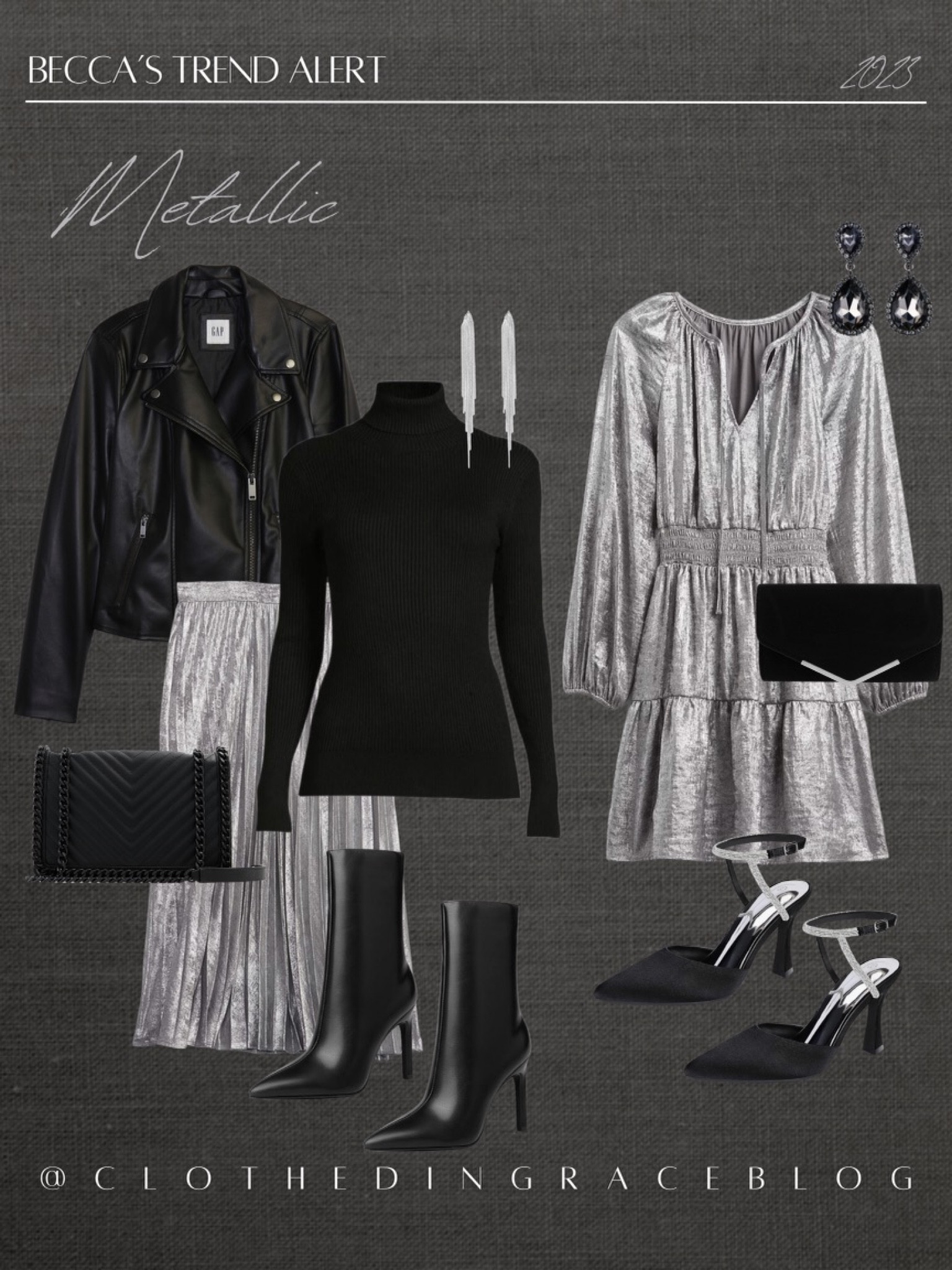 Holiday inspiration with trendy metallic pieces 🎄


#LTKstyletip #LTKfindsunder50 #LTKHoliday