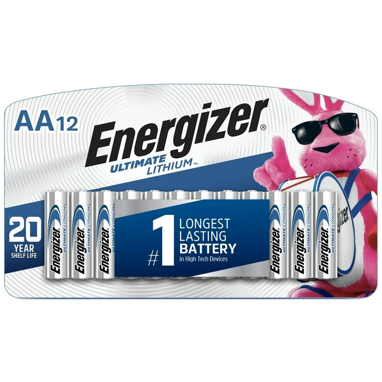 Energizer Ultimate Lithium AA Batteries (12 Pack), Double A Batteries | Walmart (US)