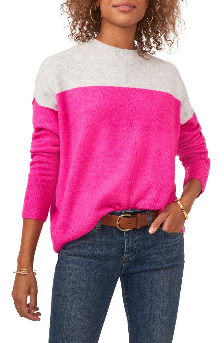 Extended Shoulder Colorblock Sweater | Nordstrom