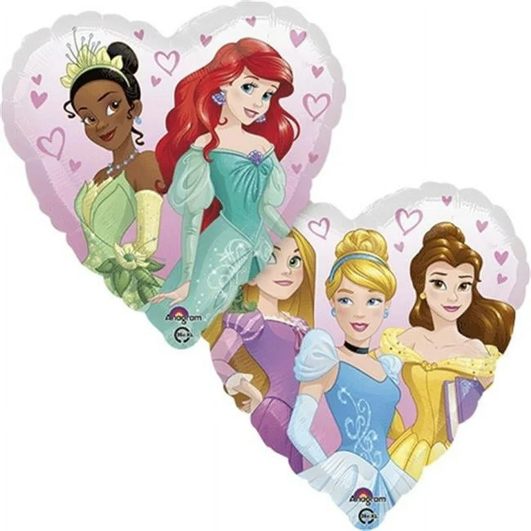 Princess Dream Big Heart Theme Foil / Mylar Balloon 18" ( Each ) | Walmart (US)