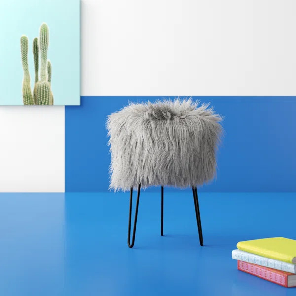 Caitin 17.5'' Tall Metal Accent Stool | Wayfair North America